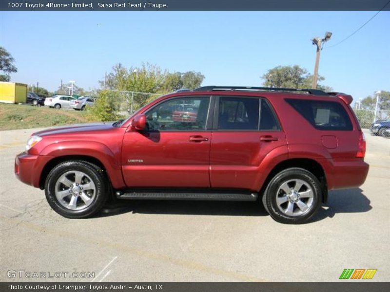 Salsa Red Pearl / Taupe 2007 Toyota 4Runner Limited