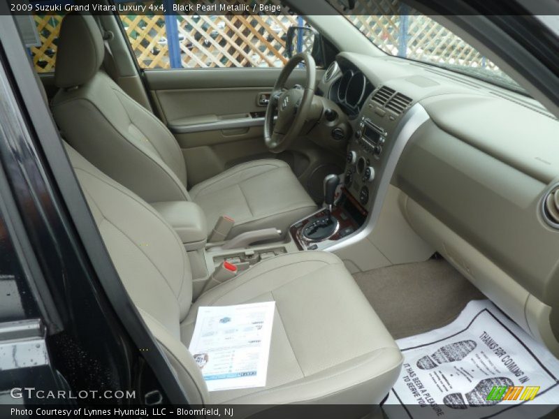 Black Pearl Metallic / Beige 2009 Suzuki Grand Vitara Luxury 4x4