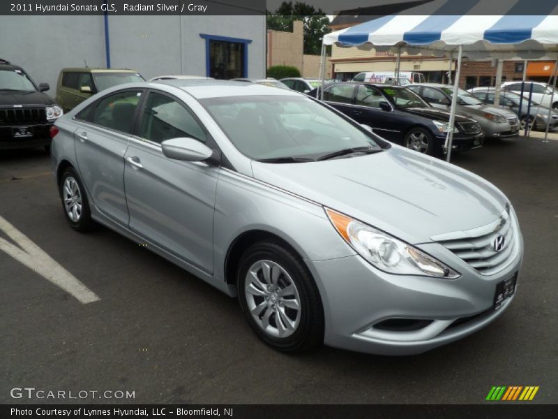 Radiant Silver / Gray 2011 Hyundai Sonata GLS