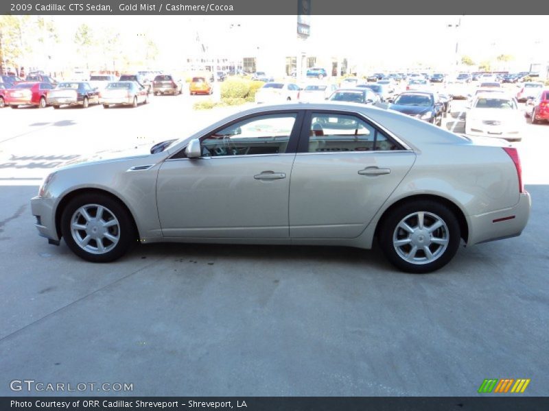 Gold Mist / Cashmere/Cocoa 2009 Cadillac CTS Sedan