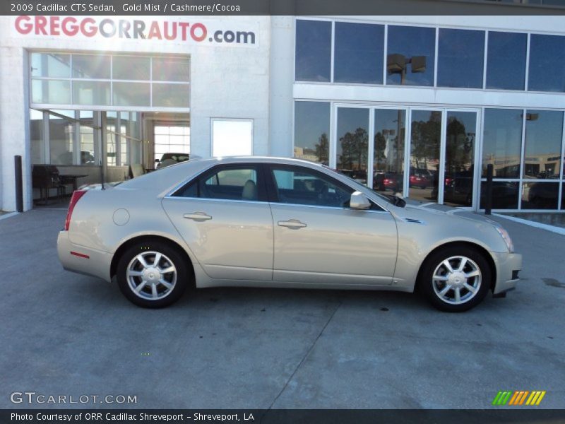 Gold Mist / Cashmere/Cocoa 2009 Cadillac CTS Sedan