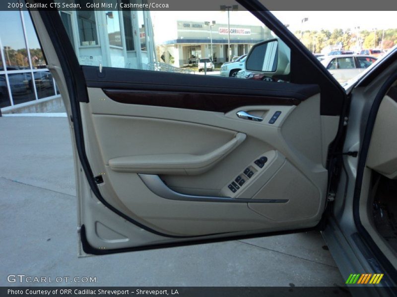 Gold Mist / Cashmere/Cocoa 2009 Cadillac CTS Sedan