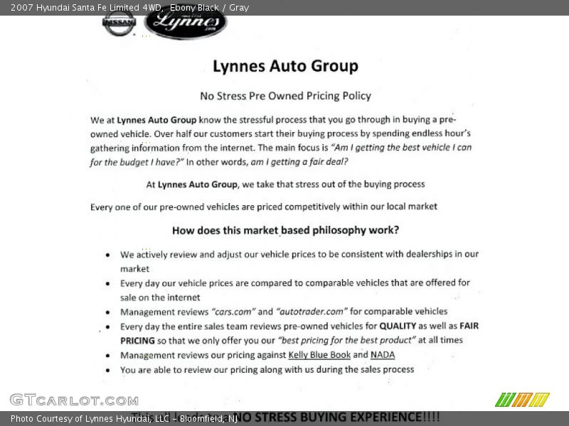 Ebony Black / Gray 2007 Hyundai Santa Fe Limited 4WD