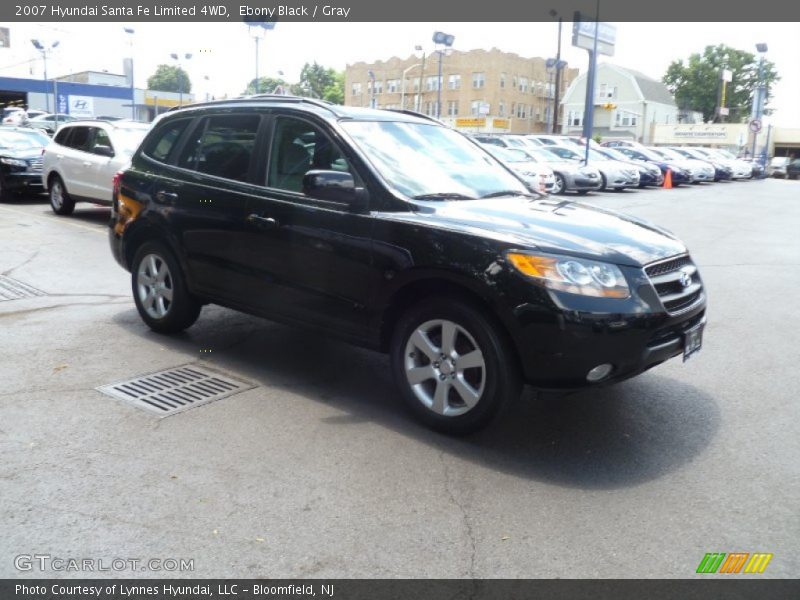 Ebony Black / Gray 2007 Hyundai Santa Fe Limited 4WD