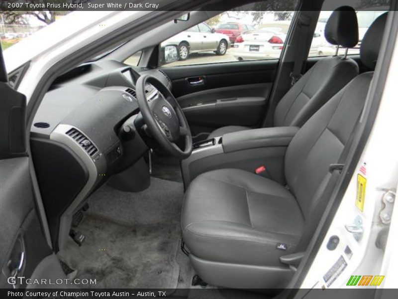 Super White / Dark Gray 2007 Toyota Prius Hybrid