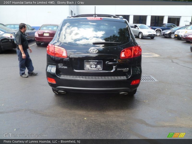 Ebony Black / Gray 2007 Hyundai Santa Fe Limited 4WD