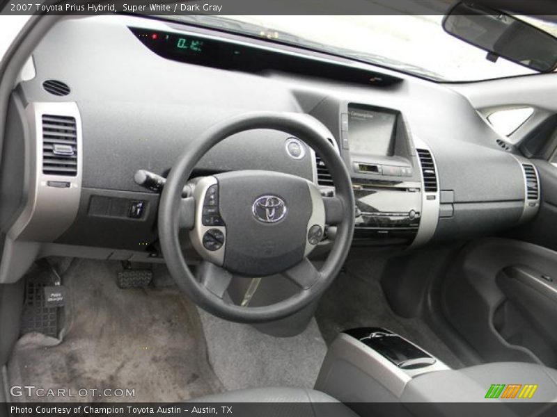Super White / Dark Gray 2007 Toyota Prius Hybrid