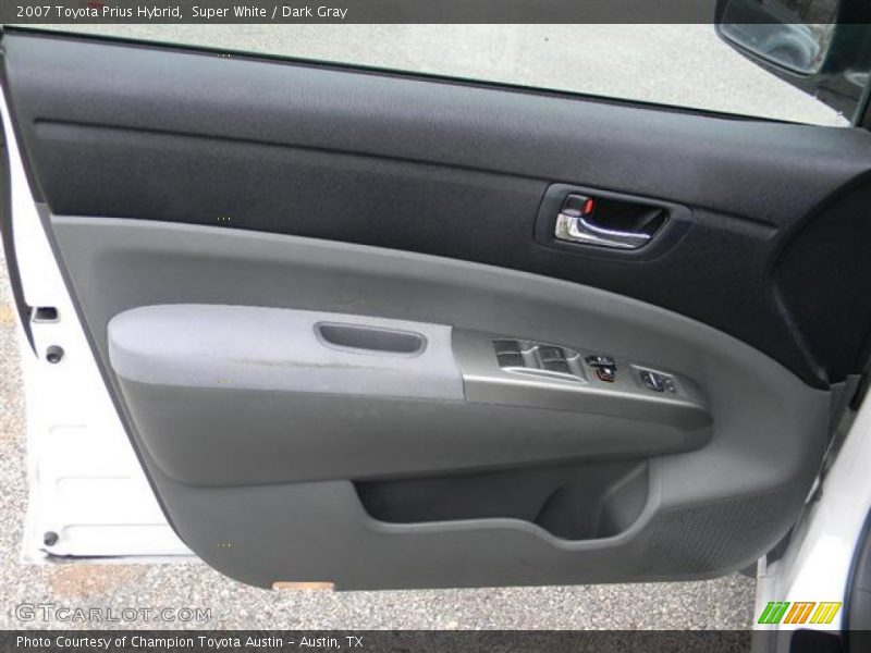 Super White / Dark Gray 2007 Toyota Prius Hybrid