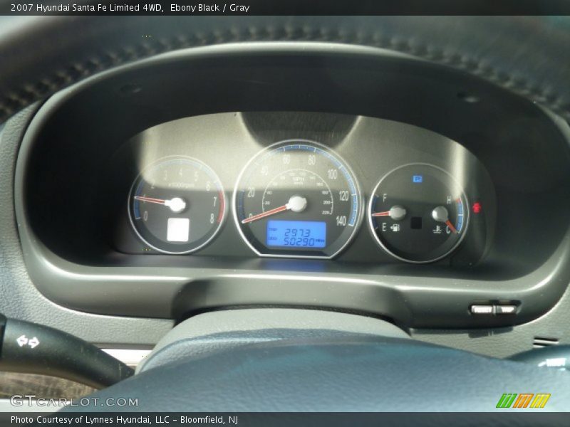 Ebony Black / Gray 2007 Hyundai Santa Fe Limited 4WD