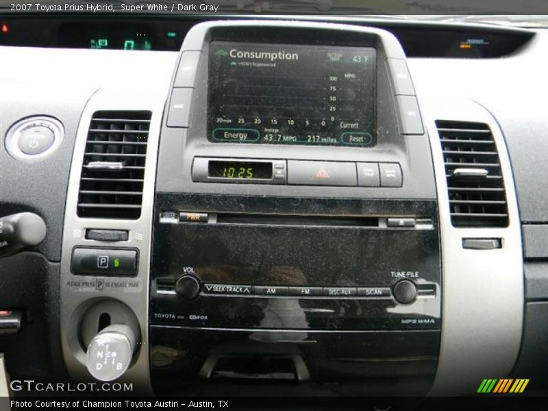 Super White / Dark Gray 2007 Toyota Prius Hybrid