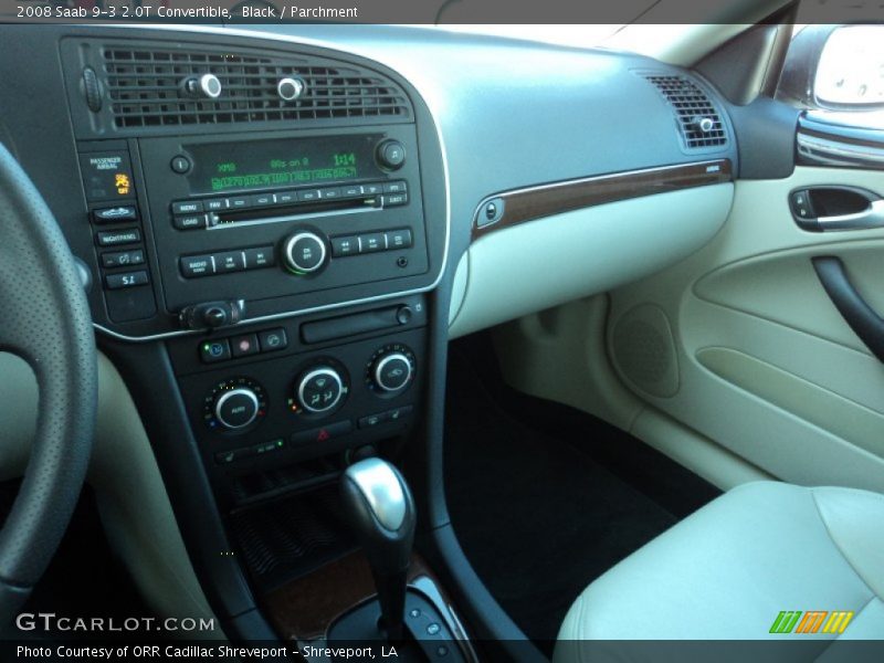 Black / Parchment 2008 Saab 9-3 2.0T Convertible