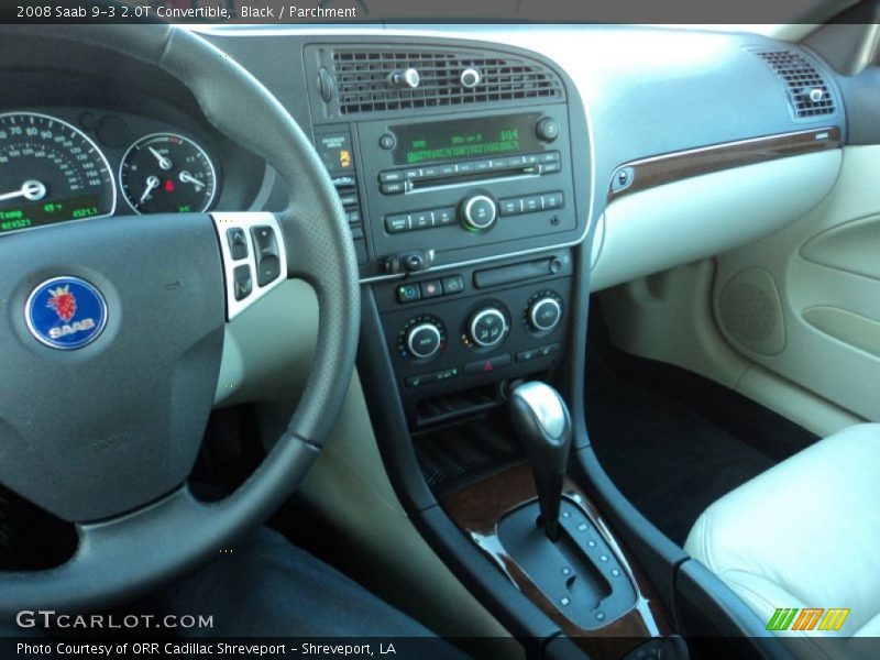Black / Parchment 2008 Saab 9-3 2.0T Convertible
