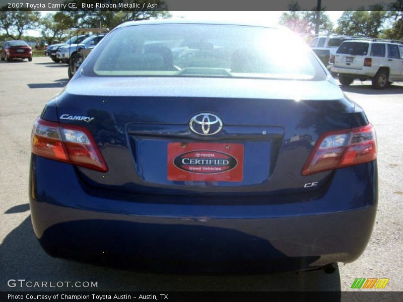 Blue Ribbon Metallic / Ash 2007 Toyota Camry CE