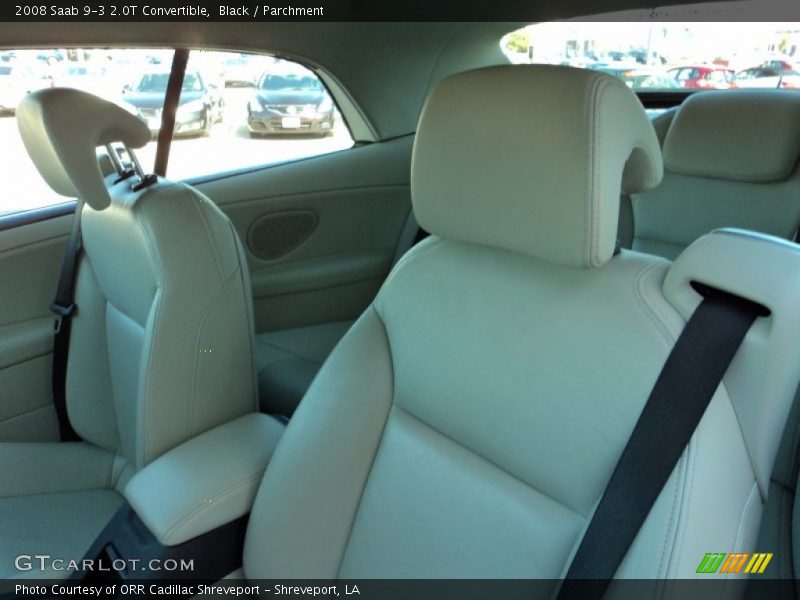 Black / Parchment 2008 Saab 9-3 2.0T Convertible
