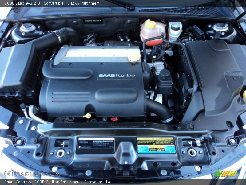 Black / Parchment 2008 Saab 9-3 2.0T Convertible
