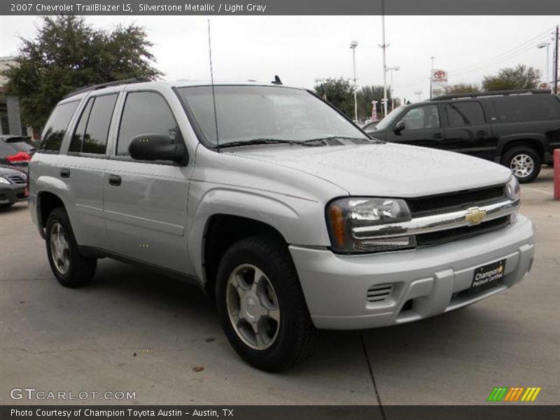 Silverstone Metallic / Light Gray 2007 Chevrolet TrailBlazer LS
