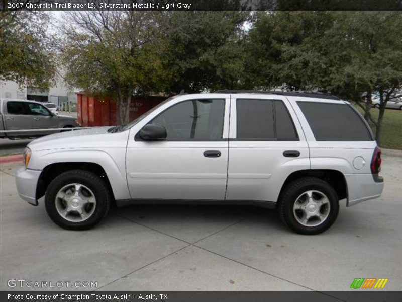 Silverstone Metallic / Light Gray 2007 Chevrolet TrailBlazer LS