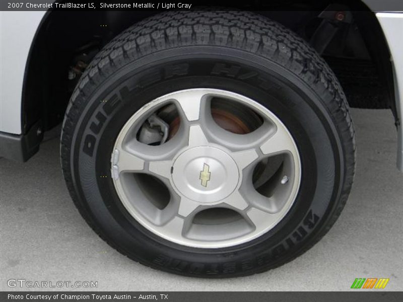 Silverstone Metallic / Light Gray 2007 Chevrolet TrailBlazer LS
