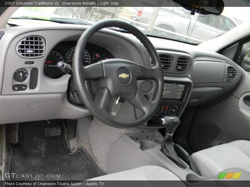 Silverstone Metallic / Light Gray 2007 Chevrolet TrailBlazer LS