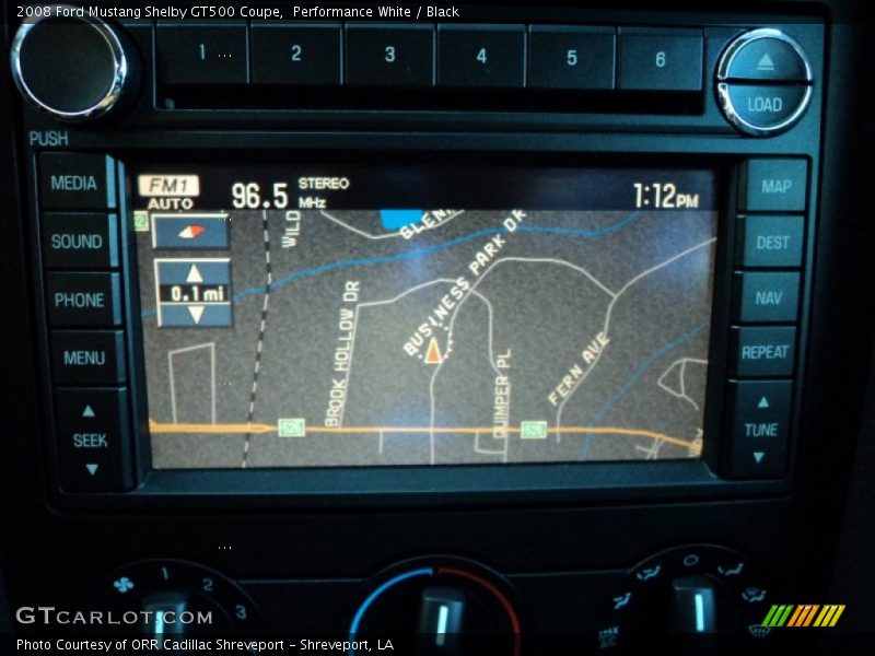 Navigation of 2008 Mustang Shelby GT500 Coupe