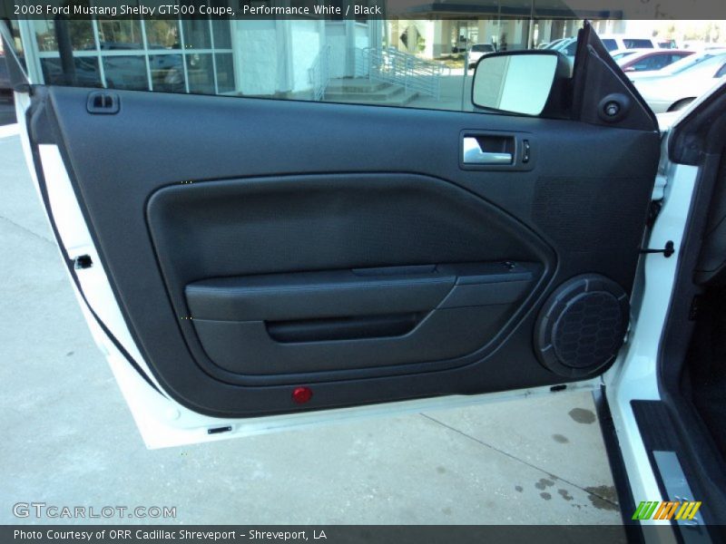 Performance White / Black 2008 Ford Mustang Shelby GT500 Coupe
