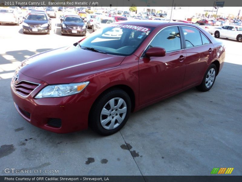 Barcelona Red Metallic / Ash 2011 Toyota Camry LE