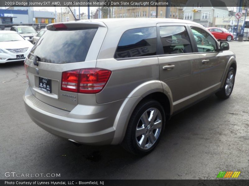 Light Sandstone Metallic / Dark Slate Gray/Light Graystone 2009 Dodge Journey SXT AWD