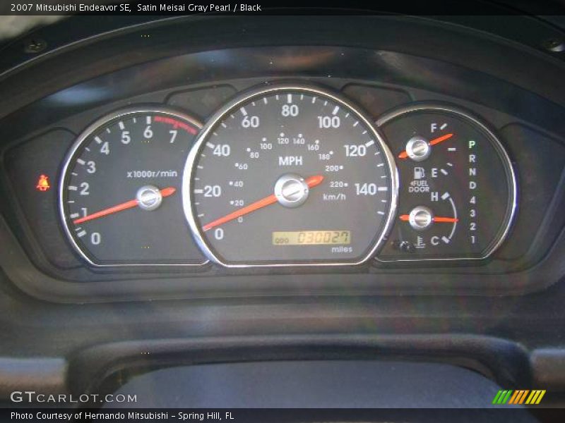 Satin Meisai Gray Pearl / Black 2007 Mitsubishi Endeavor SE