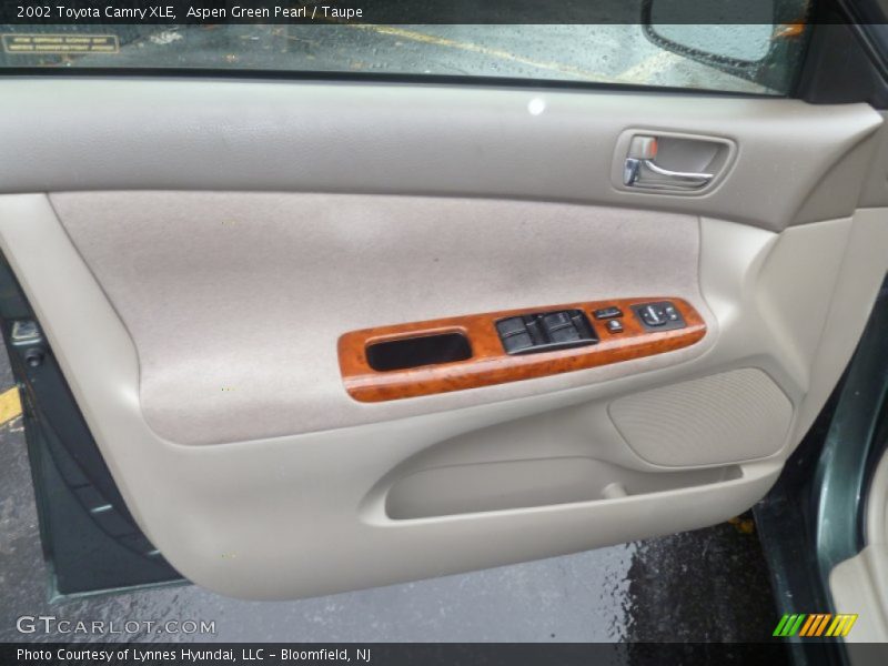 Aspen Green Pearl / Taupe 2002 Toyota Camry XLE