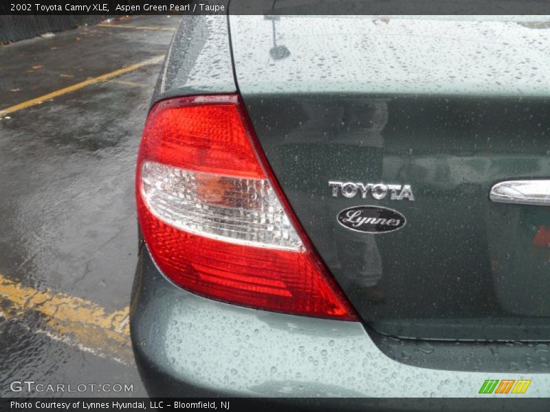 Aspen Green Pearl / Taupe 2002 Toyota Camry XLE
