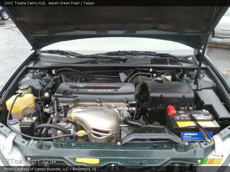 Aspen Green Pearl / Taupe 2002 Toyota Camry XLE