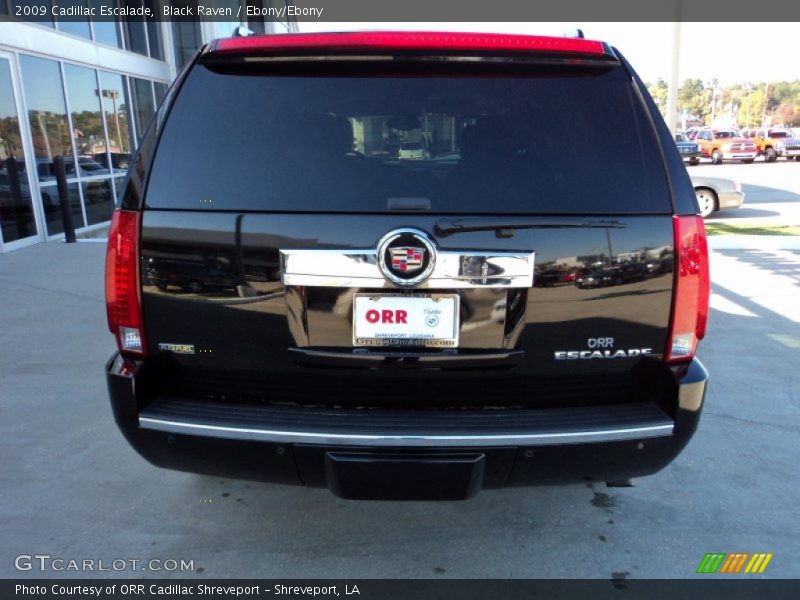 Black Raven / Ebony/Ebony 2009 Cadillac Escalade