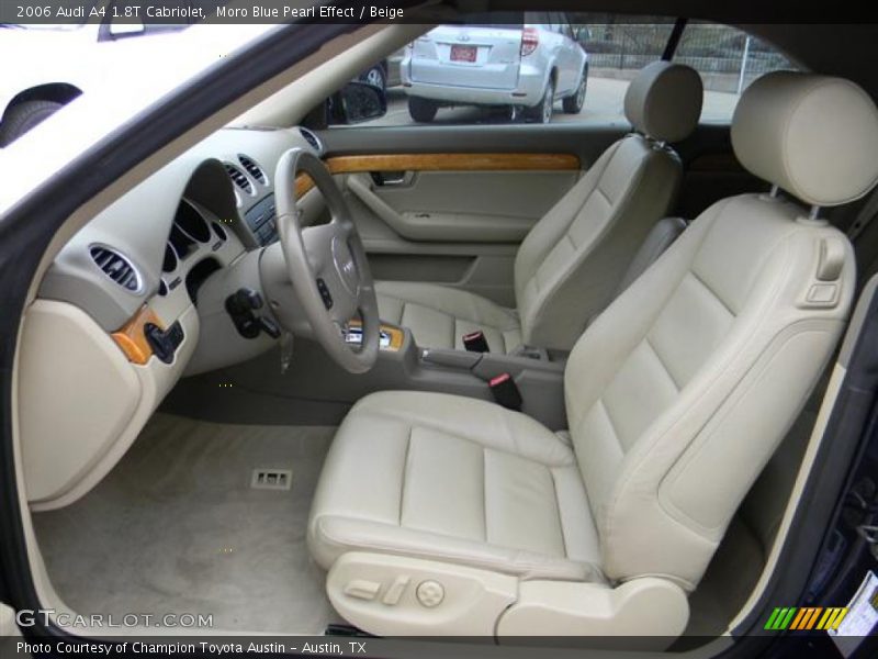 Moro Blue Pearl Effect / Beige 2006 Audi A4 1.8T Cabriolet