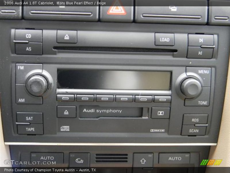 Moro Blue Pearl Effect / Beige 2006 Audi A4 1.8T Cabriolet