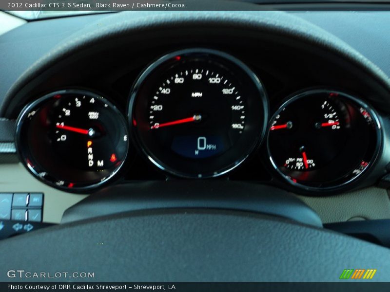 Black Raven / Cashmere/Cocoa 2012 Cadillac CTS 3.6 Sedan