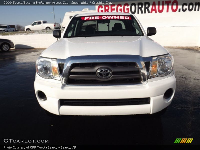 Super White / Graphite Gray 2009 Toyota Tacoma PreRunner Access Cab