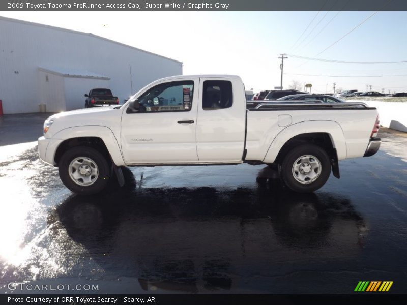 Super White / Graphite Gray 2009 Toyota Tacoma PreRunner Access Cab