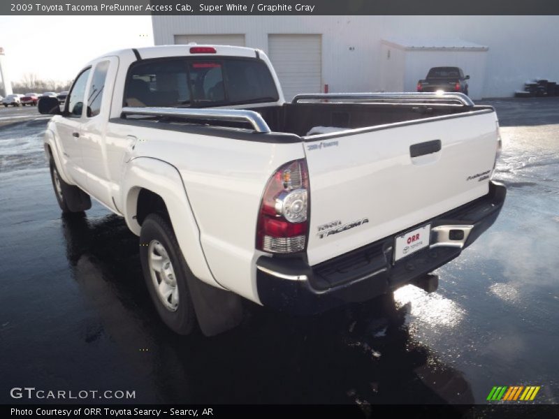 Super White / Graphite Gray 2009 Toyota Tacoma PreRunner Access Cab