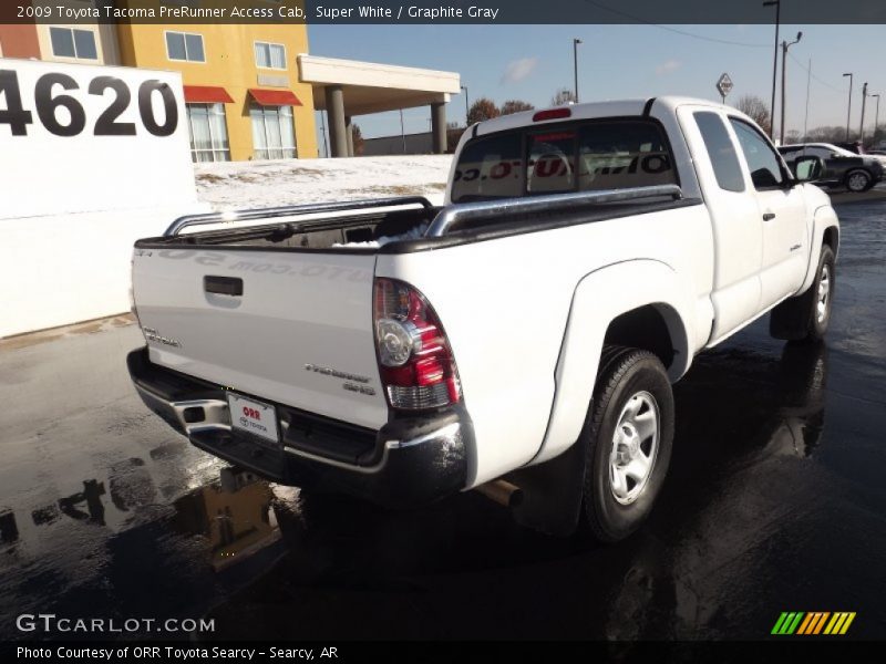 Super White / Graphite Gray 2009 Toyota Tacoma PreRunner Access Cab