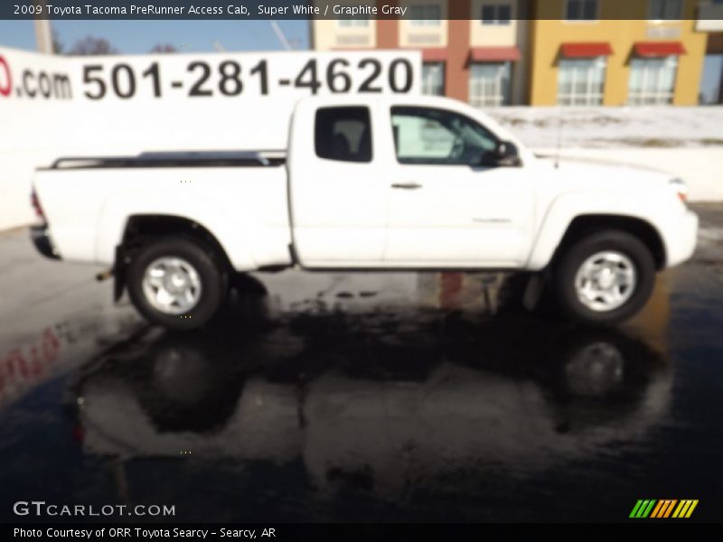 Super White / Graphite Gray 2009 Toyota Tacoma PreRunner Access Cab