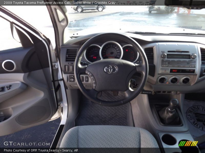 Super White / Graphite Gray 2009 Toyota Tacoma PreRunner Access Cab