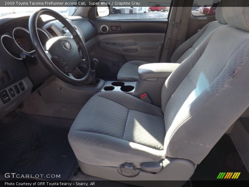 Super White / Graphite Gray 2009 Toyota Tacoma PreRunner Access Cab