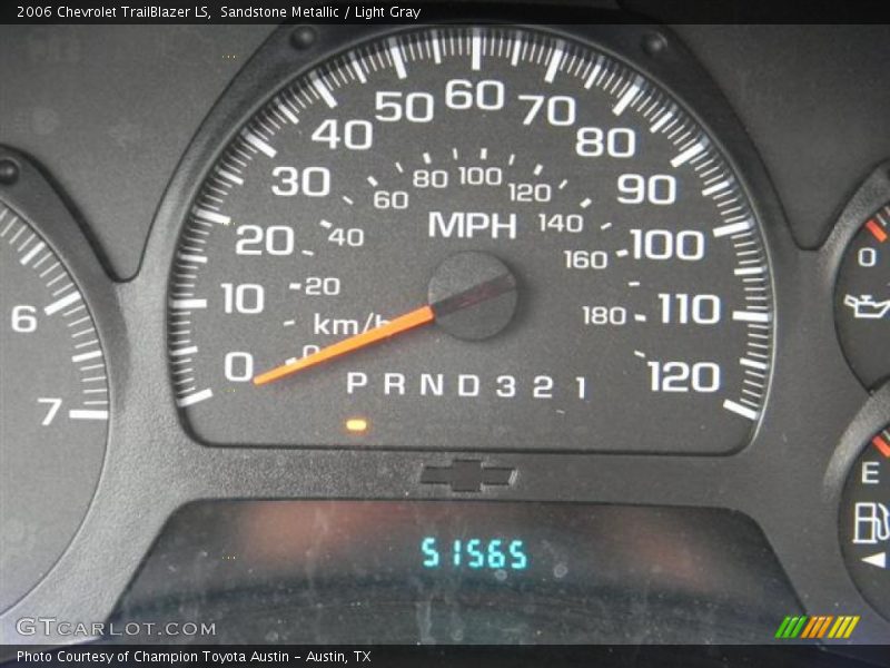 Sandstone Metallic / Light Gray 2006 Chevrolet TrailBlazer LS