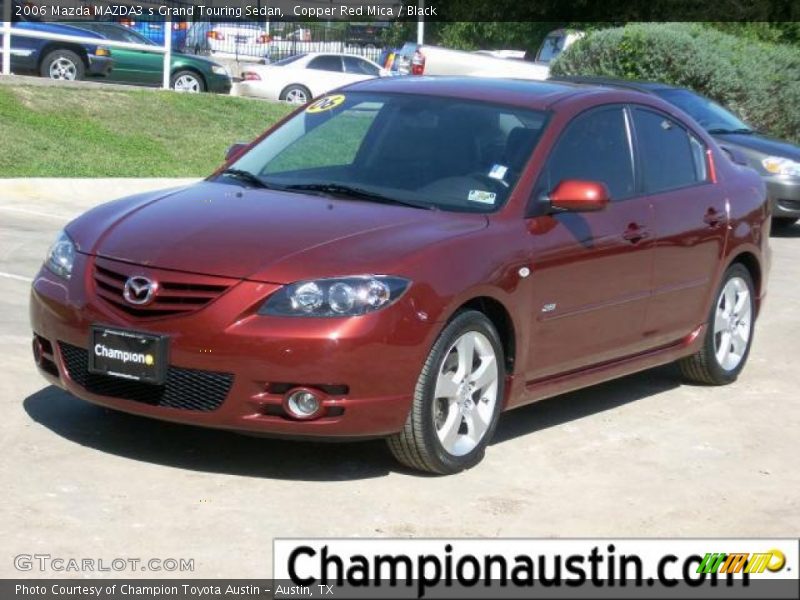 Copper Red Mica / Black 2006 Mazda MAZDA3 s Grand Touring Sedan