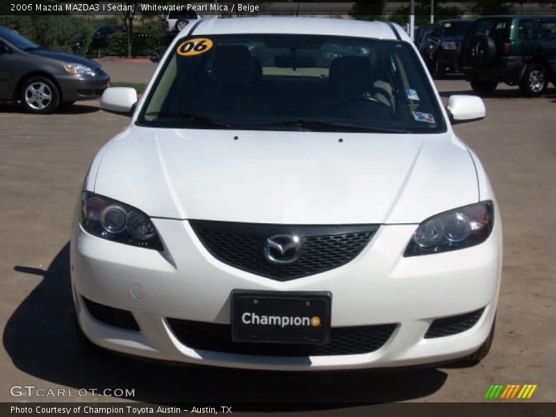 Whitewater Pearl Mica / Beige 2006 Mazda MAZDA3 i Sedan