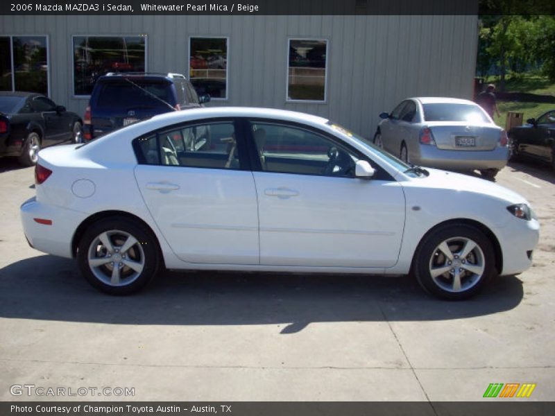 Whitewater Pearl Mica / Beige 2006 Mazda MAZDA3 i Sedan