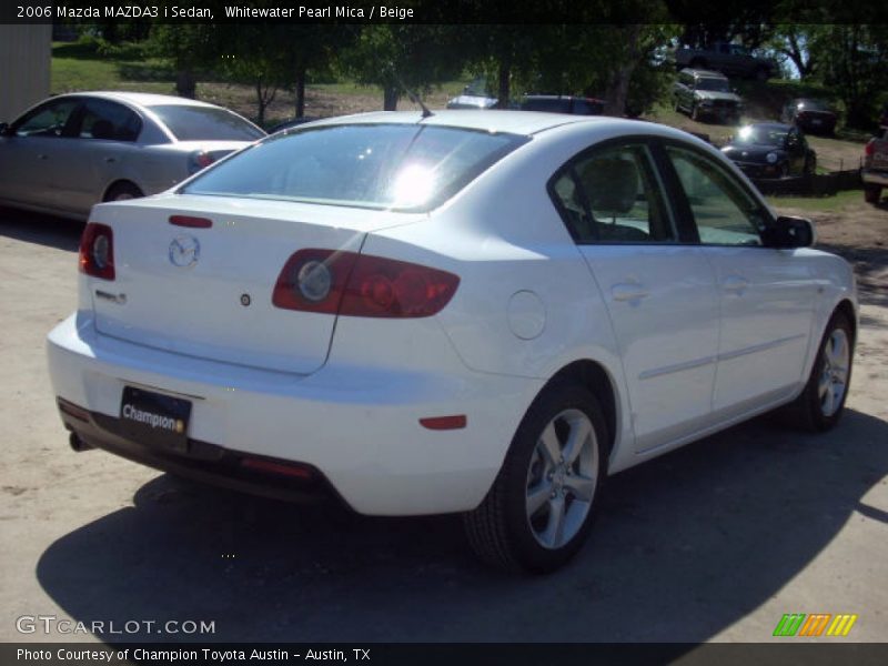 Whitewater Pearl Mica / Beige 2006 Mazda MAZDA3 i Sedan