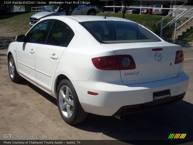 Whitewater Pearl Mica / Beige 2006 Mazda MAZDA3 i Sedan