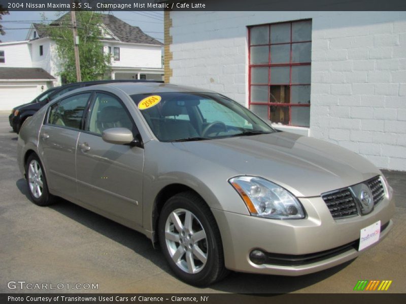 Champagne Mist Metallic / Cafe Latte 2004 Nissan Maxima 3.5 SL