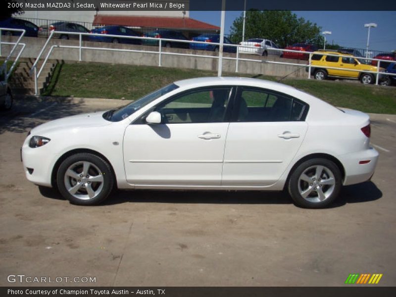 Whitewater Pearl Mica / Beige 2006 Mazda MAZDA3 i Sedan